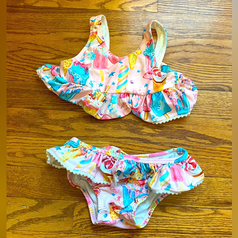 Posh Peanut -Ruffled Tankini Two Piece Swimsuit-“ Priscilla”
